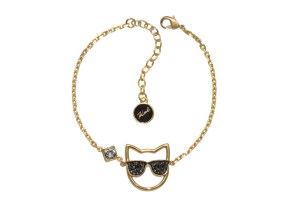 A Karl Lagerfeld necklace with Swarovski crystals.