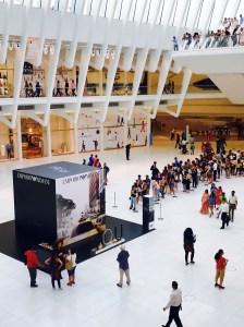 The Emporio Armani Oculus pop-up.