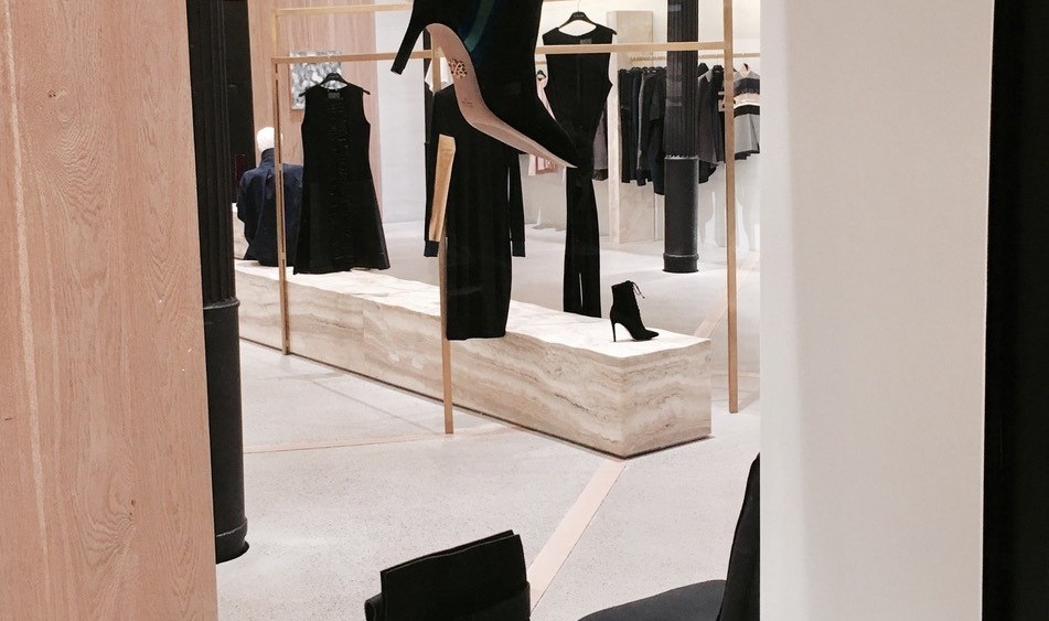 Inside the Marie Saint Pierre boutique in SoHo.