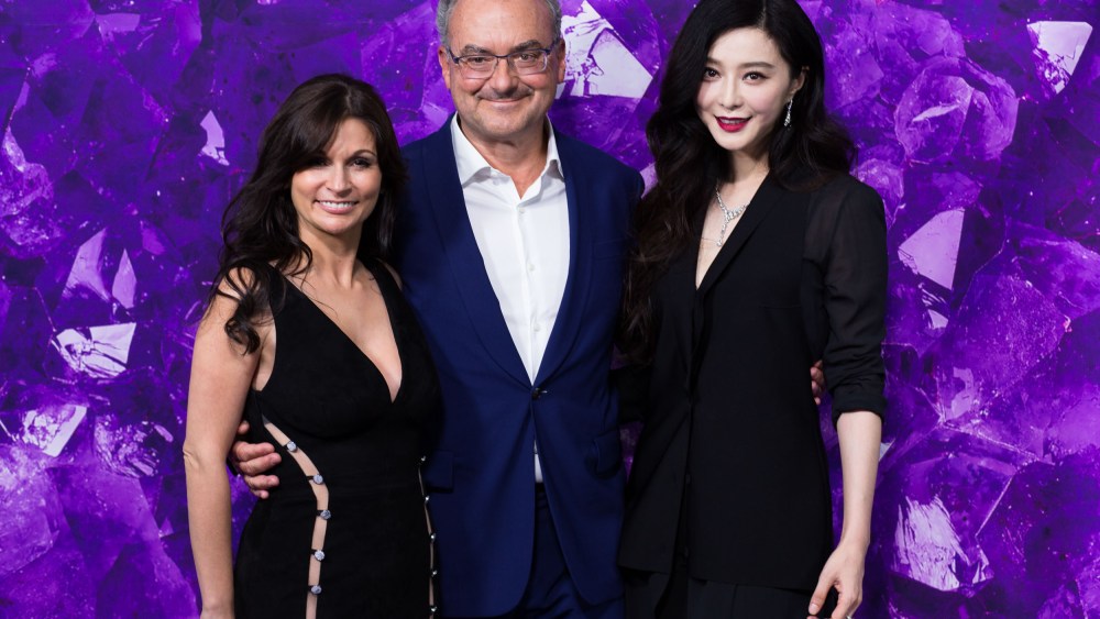From left to right: La Perla designer Julia Haart, brand owner Silvio Scalia, and Chinese actress Fan Bingbing.