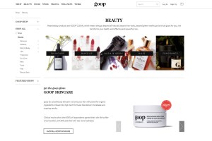 Goop's clean beauty shop