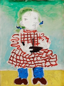 Pablo PicassoMaya au tablier, 1938Oil on canvas28 9/16 x 20 1/2 inches 72.5 x 52 cm