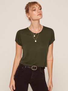 A look from the new Reformation Jeans line.