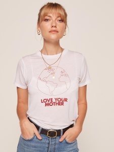 A look from the new Reformation Jeans line.