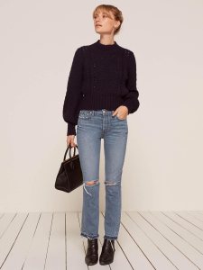 A look from the new Reformation Jeans line.