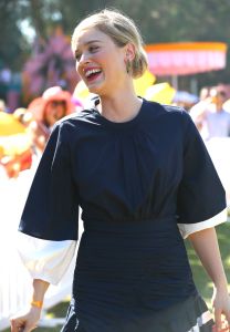 Bella HeathcoteVeuve Cliquot Polo Classic, Inside, Los Angeles, USA - 14 Oct 2017