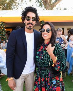 Dev Patel, Rosario DawsonVeuve Cliquot Polo Classic, Inside, Los Angeles, USA - 14 Oct 2017