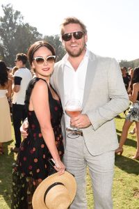 Lindsay Price, Curtis StoneVeuve Cliquot Polo Classic, Inside, Los Angeles, USA - 14 Oct 2017