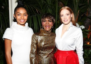 Yara Shahidi, Cicely Tyson and Jessica ChastainElle Women In Hollywood, Cocktails, Los Angeles, USA - 16 Oct 2017