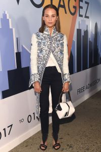 Alicia VikanderLouis Vuitton 'Volez, Voguez, Voyagez' exhibition opening, Arrivals, New York, USA - 26 Oct 2017