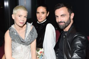 Michelle Williams, Jennifer Connelly and Nicolas GhesquièreLouis Vuitton 'Volez, Voguez, Voyagez' exhibition opening, After Party, New York, USA - 26 Oct 2017