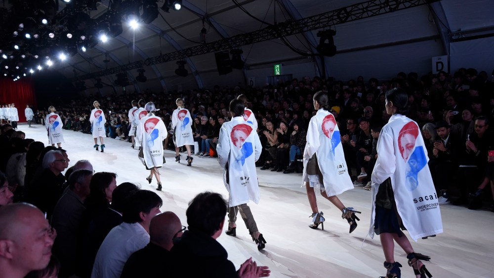 The Sacai and Undercover joint show in Tokyo.