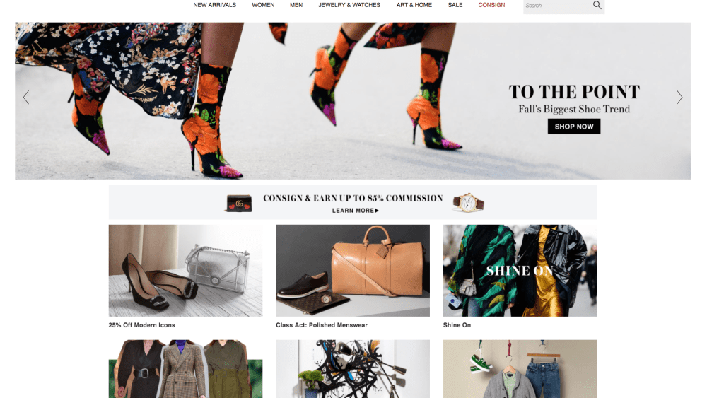 The Realreal website.