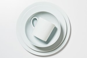 Snowe four-piece dinnerware set.