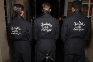Staff at the Ralph Lauren and Purple party