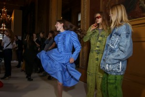 Backstage at Stella McCartney RTW Spring 2018