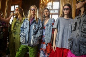Backstage at Stella McCartney RTW Spring 2018