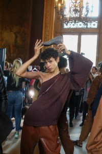 Backstage at Stella McCartney RTW Spring 2018