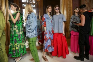 Backstage at Stella McCartney RTW Spring 2018