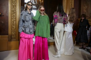 Backstage at Stella McCartney RTW Spring 2018