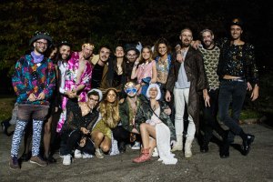 The scene at the You Are So Lucky Halloween party.