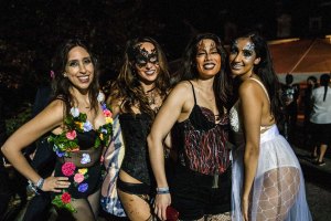 The scene at the You Are So Lucky Halloween party.