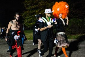 The scene at the You Are So Lucky Halloween party.