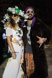 The scene at the You Are So Lucky Halloween party.
