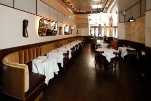 Inside The Loyal restaurant.