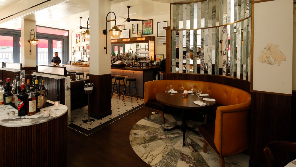 Inside The Loyal restaurant.