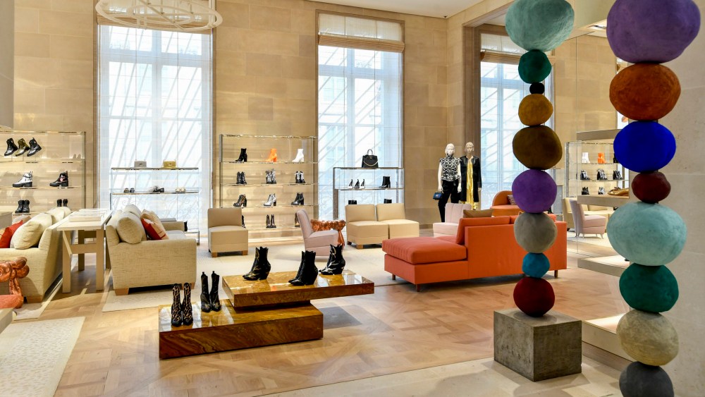 The women's department in the LV flagship on Place Vendôme