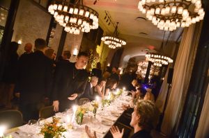 The scene at dinner.