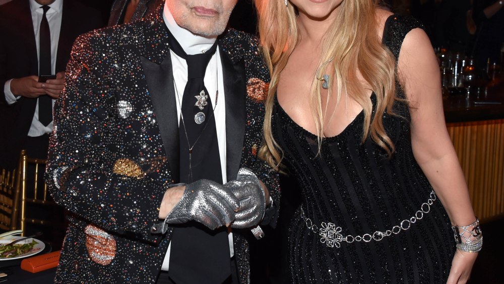 Karl Lagerfeld, Mariah CareyV Magazine dinner in honor of Karl Lagerfeld, New York, USA - 23 Oct 2017
