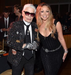Karl Lagerfeld, Mariah CareyV Magazine dinner in honor of Karl Lagerfeld, New York, USA - 23 Oct 2017