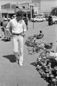 Fashion designer Yves Saint Laurent giving a tour of his home, El Hanch and the city during an interview with W Magazine on March 31, 1972 in Marrakech, Morocco..Article title: "Marrakech: The Paris of the Sahara"