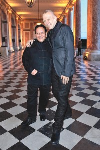 Azzedine Alaia, and Jean Paul Gaultier at the Chambre Syndicales resurrection of the Grand Trianon party at Versailles to celebrate the conclusion of Couture Week in Paris, 2011