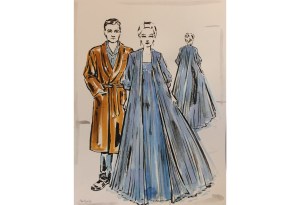 A sketch of the costumes for "Marnie" by Arianne Phillips