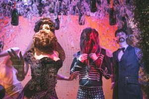 Bloomingdale's holiday windows have scenes and songs from the upcoming movie "The Greatest Showman."
