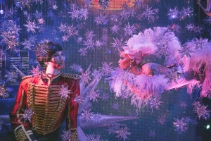 Bloomingdale's holiday windows have scenes and songs from the upcoming movie "The Greatest Showman."