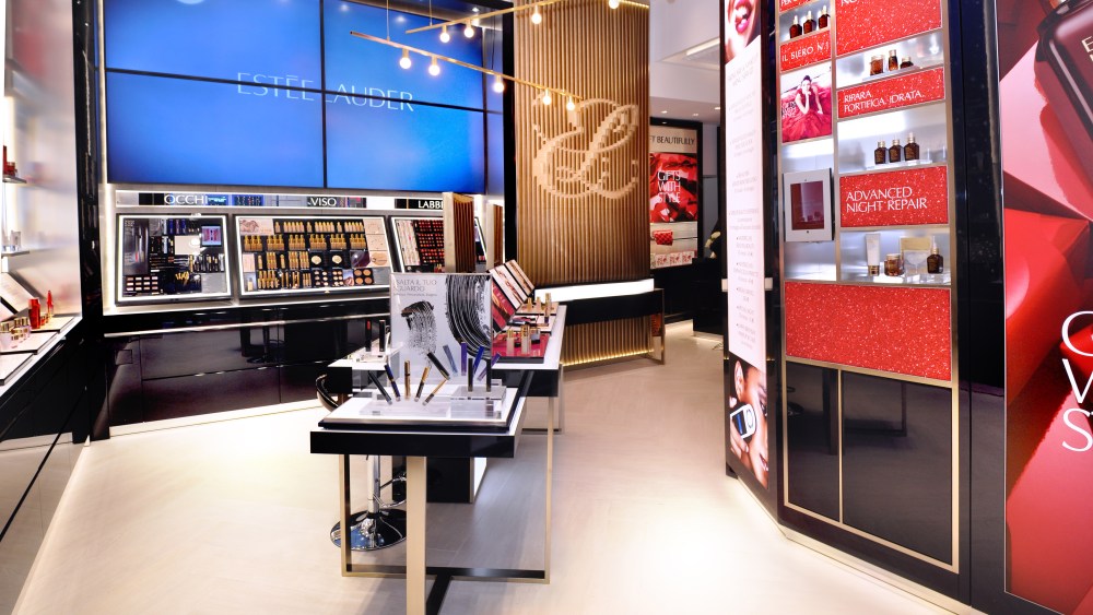 Estée Lauder store in Milan.