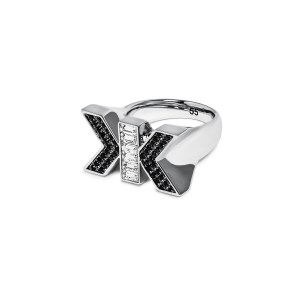 A ring from Karl LagerfeldÕs limited edition Art Deco jewelry collection.