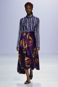 A look from Lisa Folawiyo during Lagos Fashion Week Fall 2018.