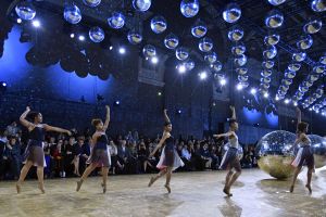Performers on the catwalk
Moncler Gamme Rouge show, Runway, Spring Summer 2018, Paris Fashion Week, France - 03 Oct 2017