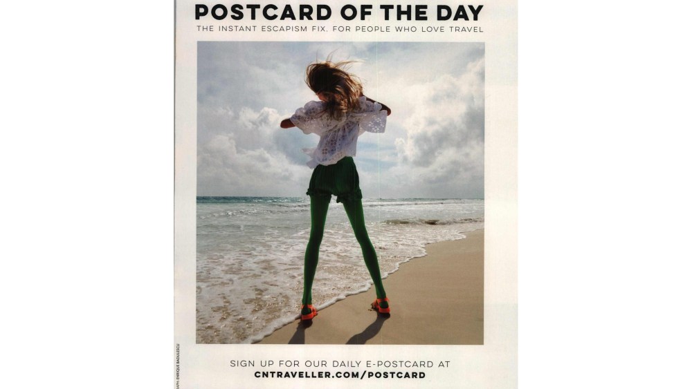 An advertisement for Condé Nast Traveller