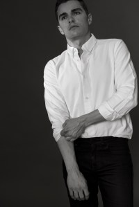 APC’s shirt and Levi’s Made & Crafted’s denim jeans, all in cotton.