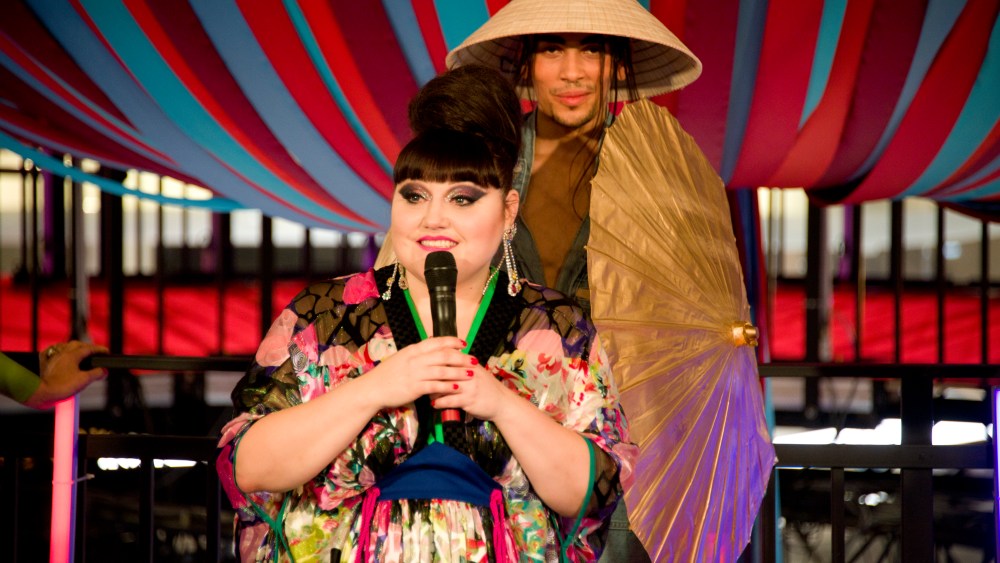 Beth Ditto Kicks Off a Carnival Christmas at Galeries Lafayette