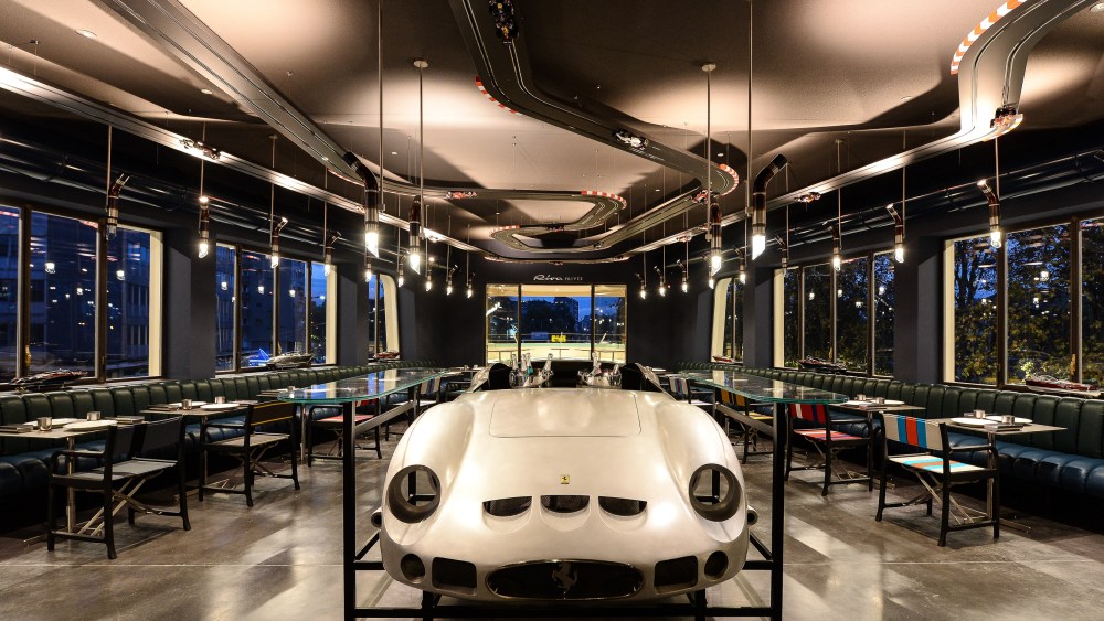Carlo Cracco's restaurant at Garage Italia's headquarters