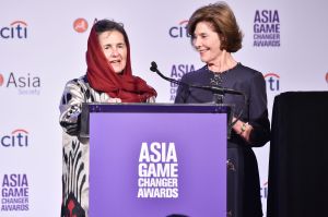 Rula Ghani, Laura BushAsia Game Changer Awards, New York, USA - 01 Nov 2017