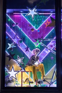General Views of the 2017 Christmas Windows at Harvey Nichols Knightsbridge on November 3, 2017 in London, England.