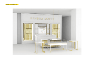 A rendering of Kendra Scott's shop-in-shop at Selfridges